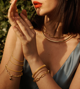Alternate view of Gold Vermeil Doina Fine Chain Bracelet - Monica Vinader