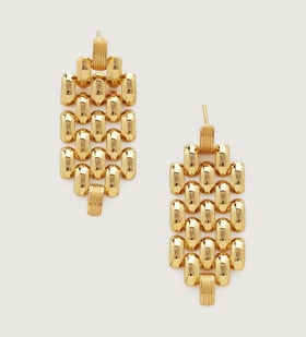 【MONICA VINADER】18KYGヴェルメイユ Alta Capture ピアス Alta Capture Charm Diamond Earrings in 18k Gold Vermeil on
