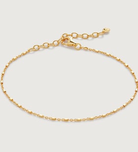 【MONICA VINADER】14Kイエローゴールド Shimmer ブレスレット Monica Vinader Shimmer Chain ブレスレット 14Kイエロー