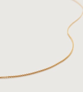 【MONICA VINADER】シルバー Groove Tバー ネックレス Groove T Bar Necklace 46cm/18' in Sterling Silver