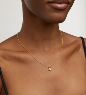Alternate view of Gold Vermeil September Birthstone Chain Necklace - Blue Sapphire - Monica Vinader