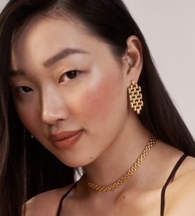 Alta Capture Charm Cocktail Earrings in 18k Rose Gold