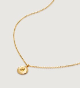 Gold Vermeil November Birthstone Necklace Adjustable 41-46cm/16-18' - Citrine - Monica Vinader