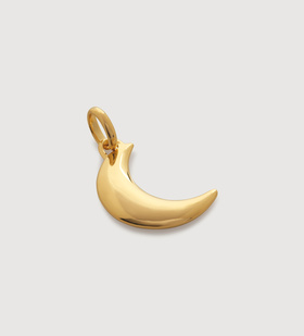 Monica Vinader Kissing Moon ネックレス Kissing Moon Gemstone Capture Necklace in 18ct Gold Vermeil