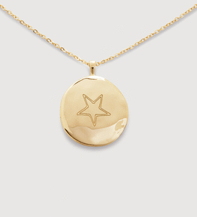 Kissing Moon Gemstone Capture Necklace in 18ct Gold Vermeil