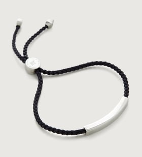 【MONICA VINADER】シルバー Linear ブレスレット Linear Chain Friendship Bracelet in Sterling Silver
