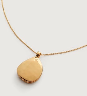 Deia Pebble Locket Fine Chain Necklace - Monica Vinader