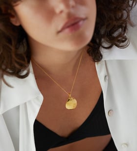 Deia Pebble Locket Fine Chain Necklace - Monica Vinader