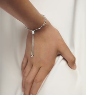 Monica Vinader ★ Corda ブレスレット Corda Link Friendship Chain Bracelet in 18k Gold Vermeil on