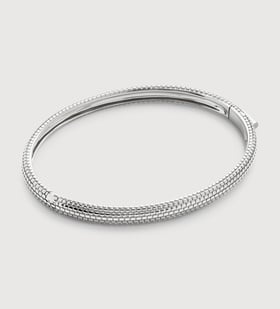 Heirloom Bangle in Sterling Silver | Jewellery by Monica Vinader US