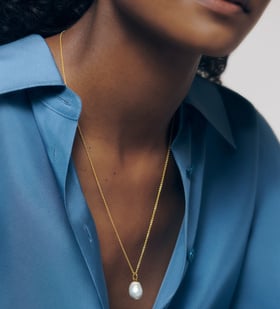 Nura Pearl Necklace - Monica Vinader