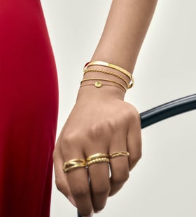 August Birthstone Chain Bracelet & Necklace Set - Monica Vinader