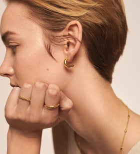 Monica Vinader ★ GP Nura Reef リング Nura Reef Stacking Ring in Sterling Silver | Jewellery by