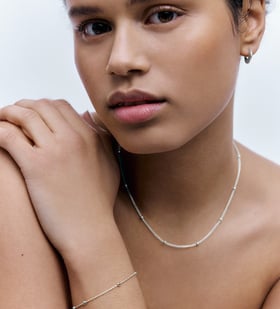 Beaded Rope Chain Necklace & Bracelet Set - Monica Vinader