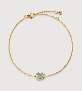 ★rosemont★ SILVER bracelet (December birthstone) RC0352 December Birthstone Chain Bracelet in 18k Gold Vermeil on