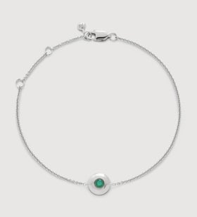 ★rosemont★ SILVER bracelet (August birthstone) RC0348 Sterling Silver Peridot Bracelet, August Birthstone