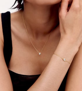 Pear Diamond Chain Set - Monica Vinader