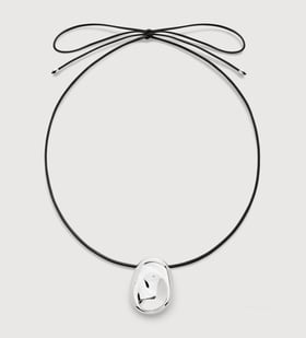 Sterling Silver Aria Cord Necklace - Monica Vinader