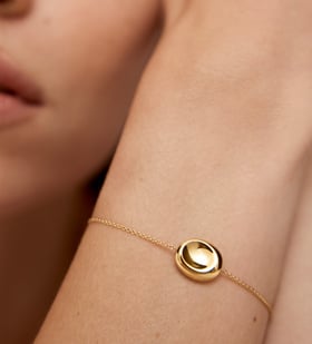 Alternate view of Gold Vermeil Aria Chain Bracelet - Monica Vinader