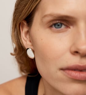 Alternate view of Sterling Silver Aria Bold Stud Earrings - Monica Vinader