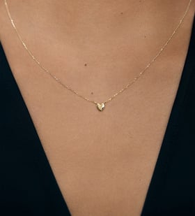 MONICA VINADER☆ハート ミニパール ネックレス Heart Mini Pearl Necklace in 18k Gold Vermeil on Sterling