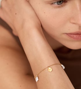 Capri Keshi Pearl Station Necklace and Bracelet Set - Monica Vinader