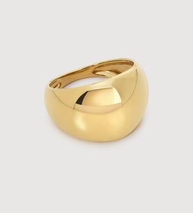 Gold Vermeil Tapered Ring - Monica Vinader