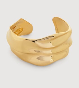 Gold Vermeil Nomade Bold Cuff - Monica Vinader