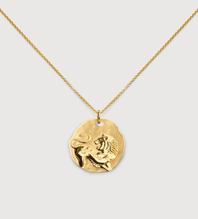 Image 63: Gold Vermeil Leo Zodiac Chain Necklace - Monica Vinader