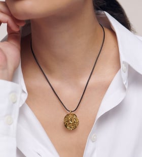 Goddess Black Cord Necklace - Monica Vinader