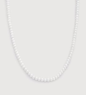Gold Vermeil Nomade Pearl Necklace - Pearl - Monica Vinader