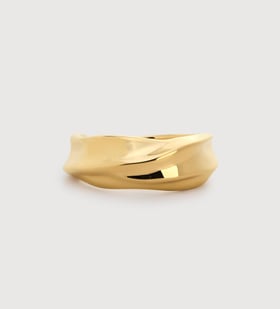 Gold Vermeil Nomade Stacking Ring - Monica Vinader