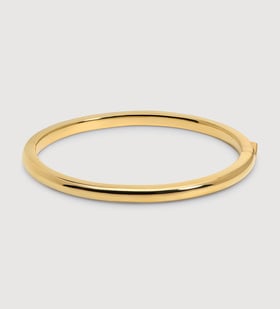 Gold Vermeil Kate Young Slim Bangle - Monica Vinader