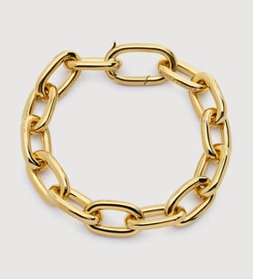 Gold Vermeil Kate Young Bold Link Bracelet - Monica Vinader