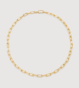 Groove T Bar Necklace 46cm/18' in Sterling Silver