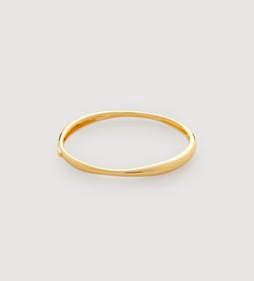 Image 66: Gold Vermeil Nura Reef Bangle - Monica Vinader