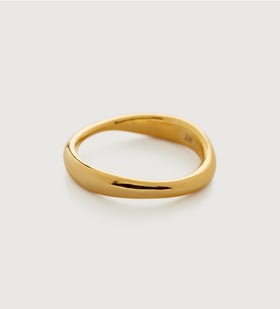 Gold Vermeil Nura Reef Stacking Ring - Monica Vinader