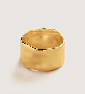 Gold Vermeil Siren Muse Bold Ring - Monica Vinader