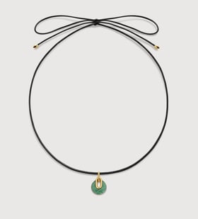 Kate Young Gemstone Pendant Cord Necklace - Monica Vinader