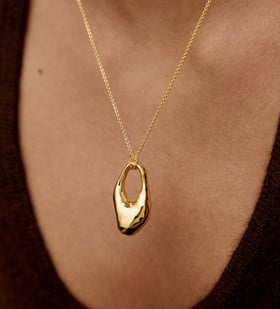 Alternate view of Gold Vermeil Antica Bold Chain Necklace - Monica Vinader