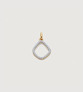 Gold Riva Kite Diamond Small Pendant - Lab Grown Diamond - Monica Vinader