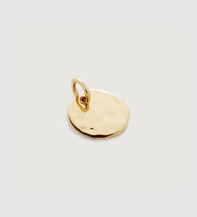 Gold Siren Disc Pendant - Monica Vinader
