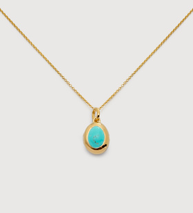 December Birthstone Locket Necklace - Monica Vinader