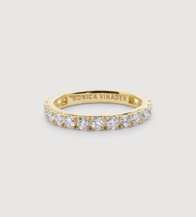 Gold Diamond Eternity Ring 2.5mm - Lab Grown Diamond - Monica Vinader