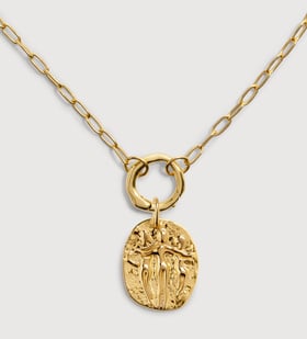 Sisterhood Coin Pendant Charm Necklace - Monica Vinader