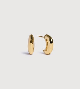 Gold Vermeil Odyssey Huggie Earrings - Monica Vinader