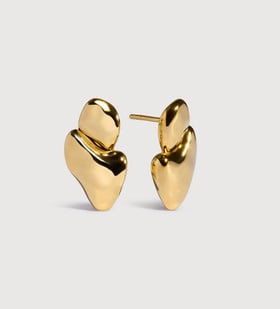 Gold Vermeil Odyssey Stud Earrings - Monica Vinader