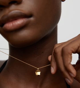 Alternate view of Gold Vermeil Odyssey Pendant - Monica Vinader