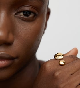 Alternate view of Gold Vermeil Odyssey Open Ring - Monica Vinader