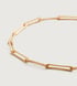 Gold Vermeil Alta Long Link Necklace adjustable 43cm/17" - Monica Vinader